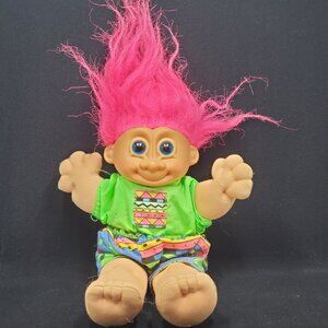 Vintage Russ Tracey Troll Doll Pink Hair Kids Toy 1990 Rare